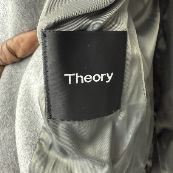 Theory Clairene Jacket Wool‎ Cashmere Blend Size Large Minimalist Classic - Picture 3 of 7